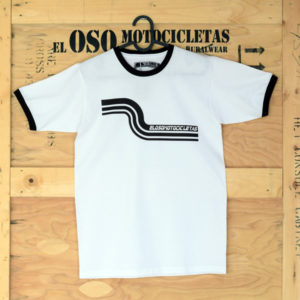 Camiseta Riberafornia blanca de El Oso Motocicletas