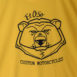 Camiseta El Oso Custom Motorcycles amarilla